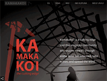 Tablet Screenshot of kamakakoi.com
